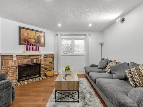 18 Charlton Cres, Ajax, ON - Indoor Photo Showing Living Room With Fireplace