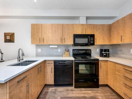 110-825 Goldstream Ave, Langford, BC - Indoor Photo Showing Kitchen With Double Sink