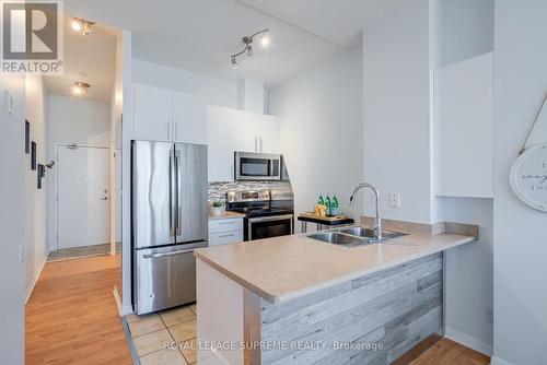 1110 - 1600 Keele Street, Toronto, ON - Indoor Photo Showing Kitchen With Stainless Steel Kitchen With Double Sink