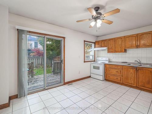 76 Muriel Ave, Toronto, ON - Indoor Photo Showing Kitchen With Double Sink