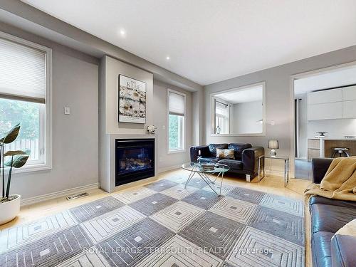 120 Guery Cres, Vaughan, ON - Indoor Photo Showing Living Room With Fireplace