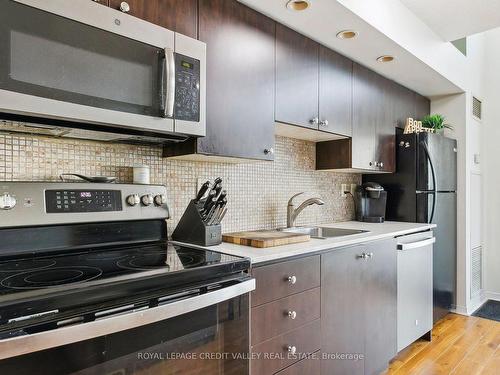 217-215 Queen St, Brampton, ON - Indoor Photo Showing Kitchen