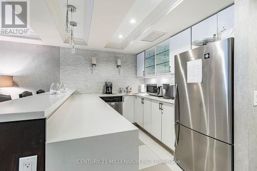 217 - 60 Via Rosedale Way, Brampton, ON - Indoor Photo Showing Kitchen With Stainless Steel Kitchen With Upgraded Kitchen