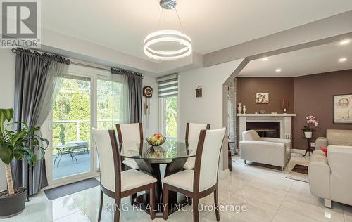 4535 Gatineau Avenue, Mississauga, ON - Indoor Photo Showing Dining Room With Fireplace