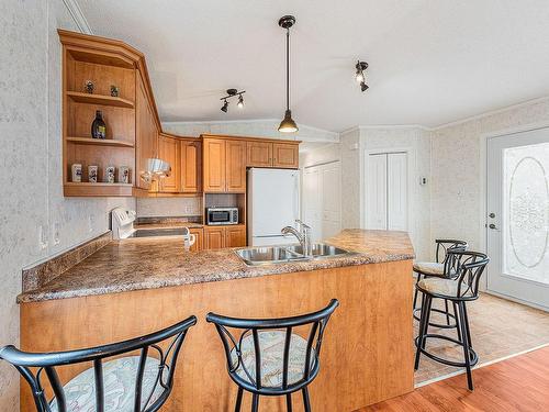 Cuisine - 109 Rue Mario, Brigham, QC - Indoor Photo Showing Kitchen With Double Sink