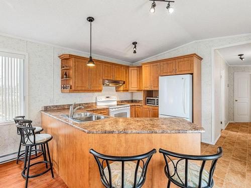 Cuisine - 109 Rue Mario, Brigham, QC - Indoor Photo Showing Kitchen With Double Sink