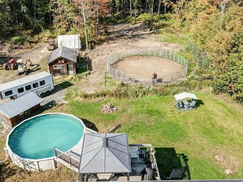 Aerial photo - 136Z Rue Jimmy, Sainte-Sophie, QC - Outdoor With Above Ground Pool