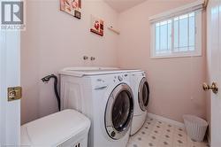 Clothes washing area with independent washer and dryer - 