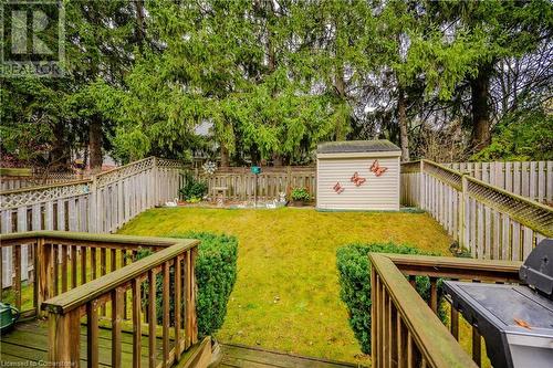 View of yard featuring a storage unit - 435 Shadow Wood Crescent, Waterloo, ON - Outdoor With Deck Patio Veranda