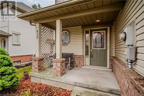 Property entrance with covered porch - 435 Shadow Wood Crescent, Waterloo, ON - Outdoor With Deck Patio Veranda