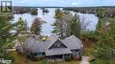 Drone / aerial view with a water view - 3298 Seydel Lane Lane, Coldwater, ON  - Outdoor With Body Of Water With View 