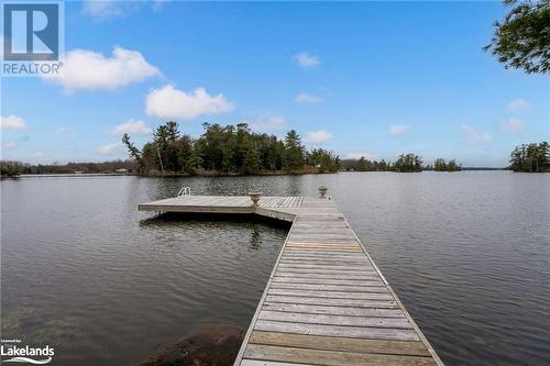 View of dock with a water view - 3298 Seydel Lane Lane, Coldwater, ON - Outdoor With Body Of Water With View