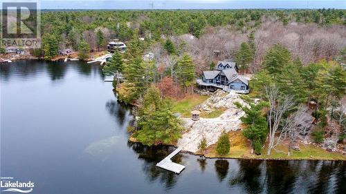 Bird's eye view featuring a water view - 3298 Seydel Lane Lane, Coldwater, ON - Outdoor With Body Of Water With View