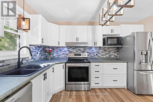 110 Canal Street, Quinte West, ON - Indoor Photo Showing Kitchen With Double Sink With Upgraded Kitchen