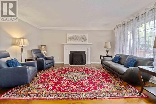 1195 Crestdale Road, Mississauga, ON - Indoor Photo Showing Living Room With Fireplace