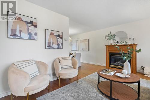 116 Brunswick Street, Oshawa (Donevan), ON - Indoor Photo Showing Living Room With Fireplace