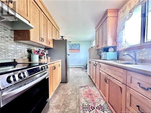 24 Snowball Crescent, Nackawic, NB - Indoor Photo Showing Kitchen With Double Sink