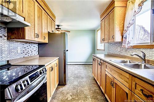 24 Snowball Crescent, Nackawic, NB - Indoor Photo Showing Kitchen With Double Sink