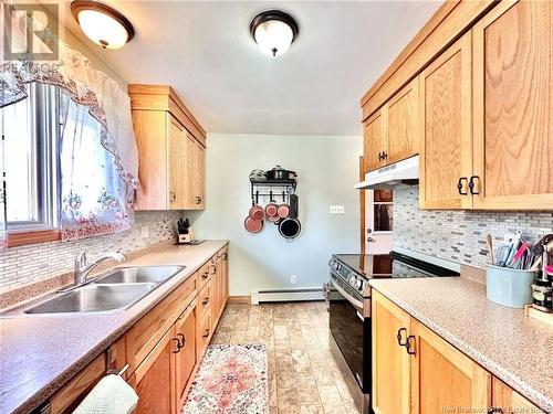 24 Snowball Crescent, Nackawic, NB - Indoor Photo Showing Kitchen With Double Sink