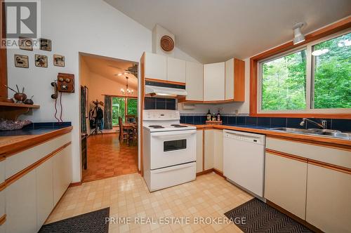 9919 Pinery Lane, Lambton Shores (Grand Bend), ON - Indoor Photo Showing Kitchen With Double Sink