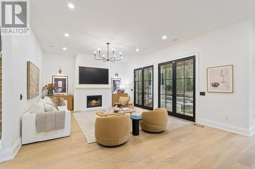 166 Mill Street, Halton Hills, ON - Indoor Photo Showing Living Room With Fireplace