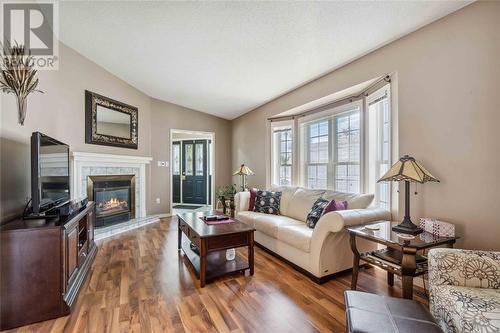 5700 Blackwell Sideroad Unit# 261, Sarnia, ON - Indoor Photo Showing Living Room With Fireplace