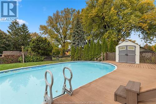 284 St. Andrews, Lakeshore, ON - Outdoor With Above Ground Pool With Backyard