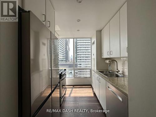 1511 - 85 Bloor Street E, Toronto, ON - Indoor Photo Showing Kitchen With Double Sink