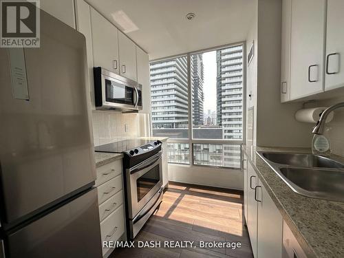 1511 - 85 Bloor Street E, Toronto, ON - Indoor Photo Showing Kitchen With Double Sink