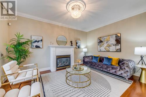 115 Martini Drive, Richmond Hill, ON - Indoor Photo Showing Living Room With Fireplace