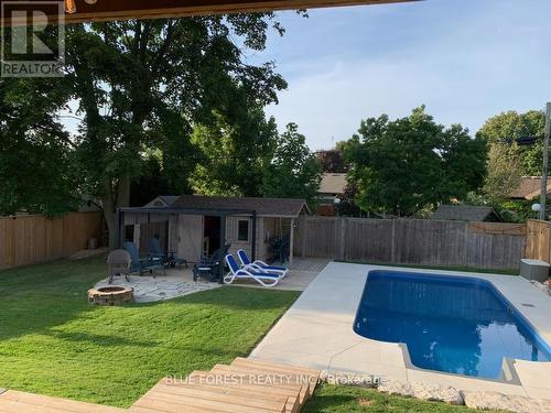 166 Gladman Avenue, London, ON - Outdoor With In Ground Pool With Backyard