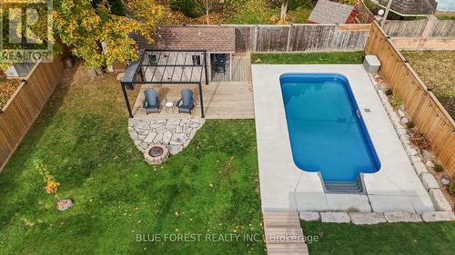 166 Gladman Avenue, London, ON - Outdoor With In Ground Pool With Backyard