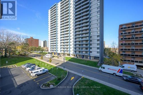 303 - 150 Charlton Avenue E, Hamilton, ON - Outdoor With Balcony With Facade