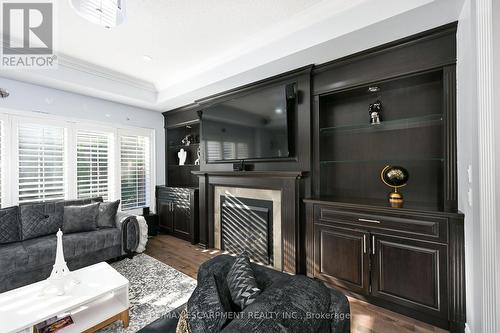 30 Ascoli Drive, Hamilton, ON - Indoor Photo Showing Living Room With Fireplace