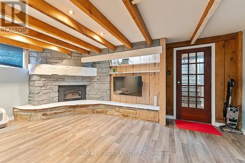 383 Durham Court, Oshawa, ON - Indoor With Fireplace