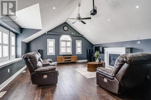 100 Leney Street, Ajax, ON - Indoor Photo Showing Living Room With Fireplace