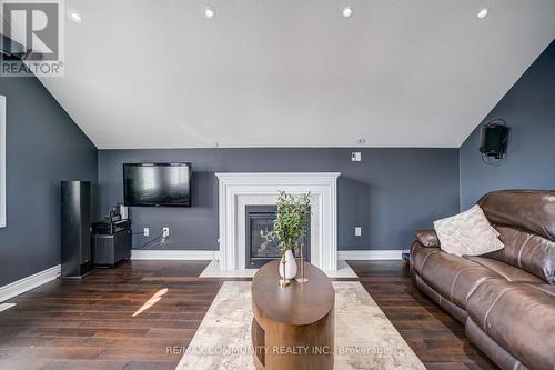 100 Leney Street, Ajax, ON - Indoor Photo Showing Living Room With Fireplace