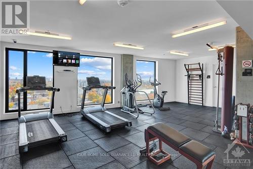 1610 - 20 Daly Avenue, Ottawa, ON - Indoor Photo Showing Gym Room