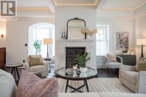 49 James Street, Milton, ON - Indoor Photo Showing Living Room With Fireplace