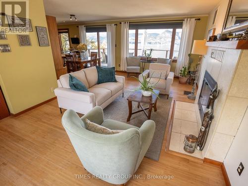 3121 Hayman Road, Naramata, BC - Indoor Photo Showing Living Room With Fireplace