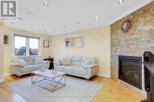 6158 Duford Drive W, Mississauga, ON - Indoor Photo Showing Living Room With Fireplace