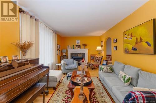 80 Arlington Drive, Moncton, NB - Indoor Photo Showing Living Room With Fireplace