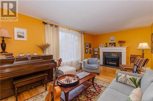 80 Arlington Drive, Moncton, NB - Indoor Photo Showing Living Room With Fireplace