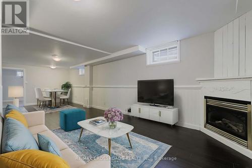 82 Mccarthy Street, Orangeville, ON - Indoor Photo Showing Living Room With Fireplace