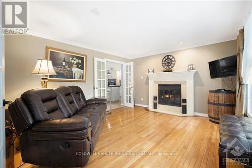 132 Corkery Woods Drive, Ottawa, ON - Indoor Photo Showing Living Room With Fireplace