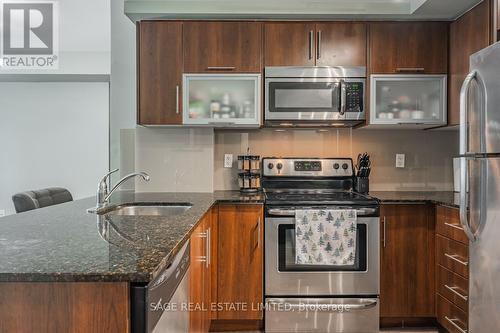 210 - 59 East Liberty Street, Toronto, ON - Indoor Photo Showing Kitchen With Stainless Steel Kitchen