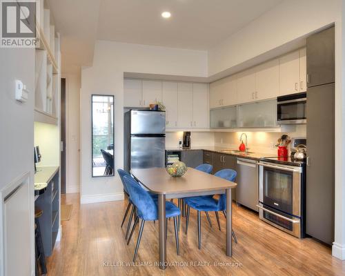 709 - 191 King Street S, Waterloo, ON - Indoor Photo Showing Kitchen With Stainless Steel Kitchen