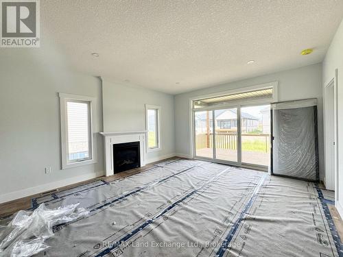 Living Room with Gas Fireplace - 358 Ivings Drive, Saugeen Shores, ON - Indoor With Fireplace