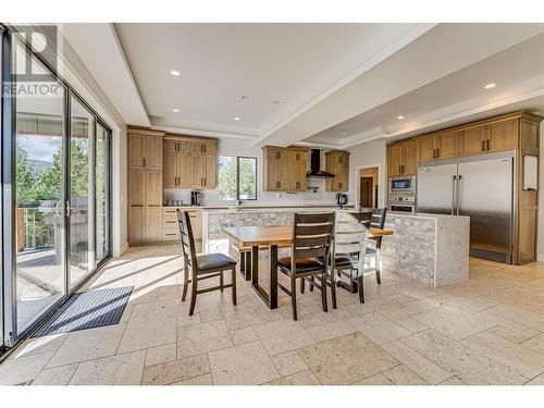 Main House Kitchen - 645 St Annes Road, Spallumcheen, BC - Indoor Photo Showing Dining Room