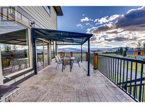 Main House Patio - 645 St Annes Road, Spallumcheen, BC - Outdoor With Deck Patio Veranda With Exterior